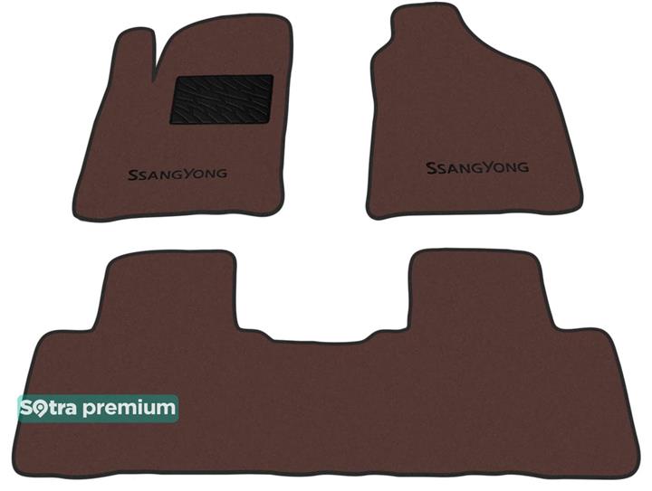 Sotra 07310-CH-CHOCO Interior mats Sotra two-layer brown for Ssang yong Korando (2010-), set 07310CHCHOCO