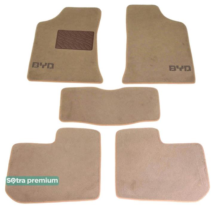 Sotra 07314-CH-BEIGE Interior mats Sotra two-layer beige for Byd F3 / f3r (2005-), set 07314CHBEIGE