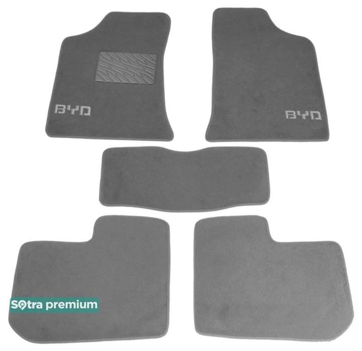 Sotra 07314-CH-GREY Interior mats Sotra two-layer gray for Byd F3 / f3r (2005-), set 07314CHGREY