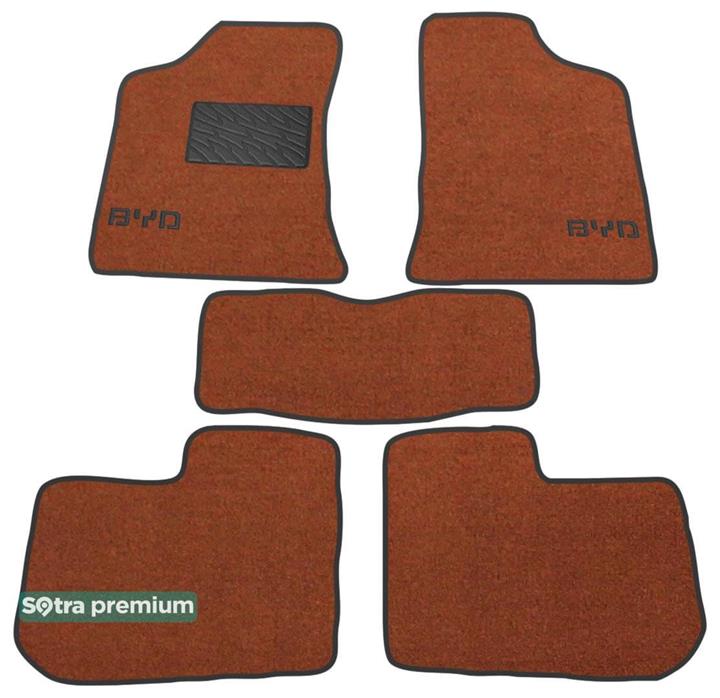 Sotra 07314-CH-TERRA Interior mats Sotra two-layer terracotta for Byd F3 / f3r (2005-), set 07314CHTERRA