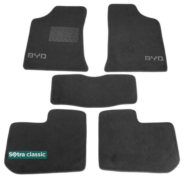 Sotra 07314-GD-GREY Interior mats Sotra two-layer gray for Byd F3 / f3r (2005-), set 07314GDGREY