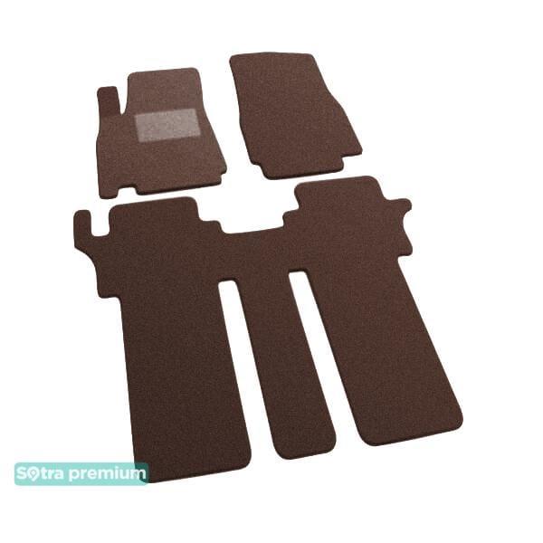 Sotra 07324-CH-CHOCO Interior mats Sotra two-layer brown for Byd M6 (2010-), set 07324CHCHOCO