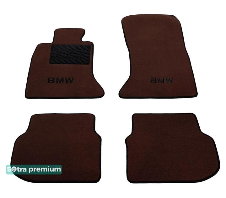 Sotra 07327-CH-CHOCO Interior mats Sotra two-layer brown for BMW 5-series (2010-2016), set 07327CHCHOCO