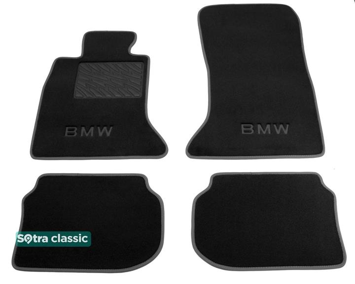 Sotra 07327-GD-BLACK Interior mats Sotra two-layer black for BMW 5-series (2010-2016), set 07327GDBLACK