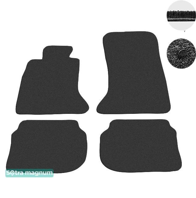Sotra 07327-MG15-BLACK Interior mats Sotra two-layer black for BMW 5-series (2010-2016), set 07327MG15BLACK