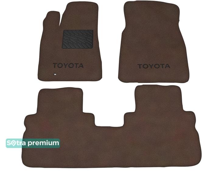 Sotra 07334-CH-CHOCO Interior mats Sotra two-layer brown for Toyota Highlander (2010-2013), set 07334CHCHOCO