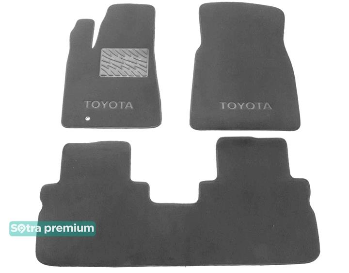 Sotra 07334-CH-GREY Interior mats Sotra two-layer gray for Toyota Highlander (2010-2013), set 07334CHGREY