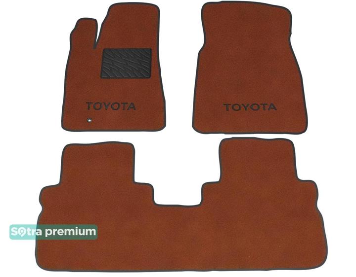 Sotra 07334-CH-TERRA Interior mats Sotra two-layer terracotta for Toyota Highlander (2010-2013), set 07334CHTERRA