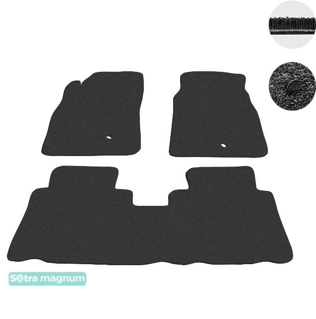 Sotra 07337-MG15-BLACK Interior mats Sotra two-layer black for Opel Antara (2007-2015), set 07337MG15BLACK