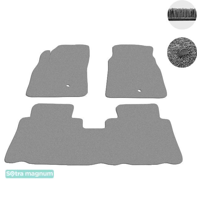 Sotra 07337-MG20-GREY Interior mats Sotra two-layer gray for Opel Antara (2007-2015), set 07337MG20GREY