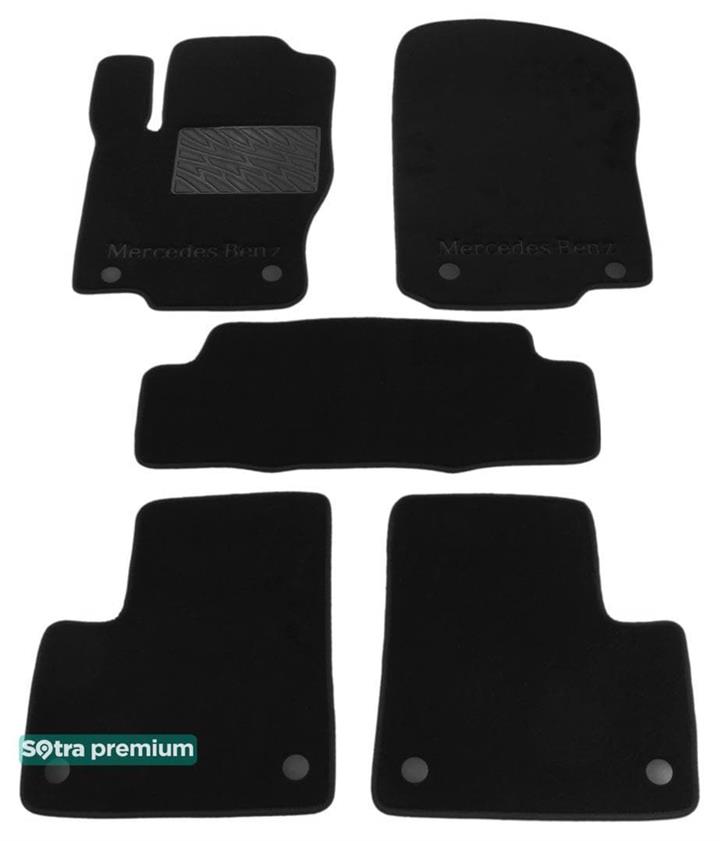 Sotra 07348-CH-BLACK Interior mats Sotra Two-layer black for Mercedes Gl-class/M-class, set 07348CHBLACK