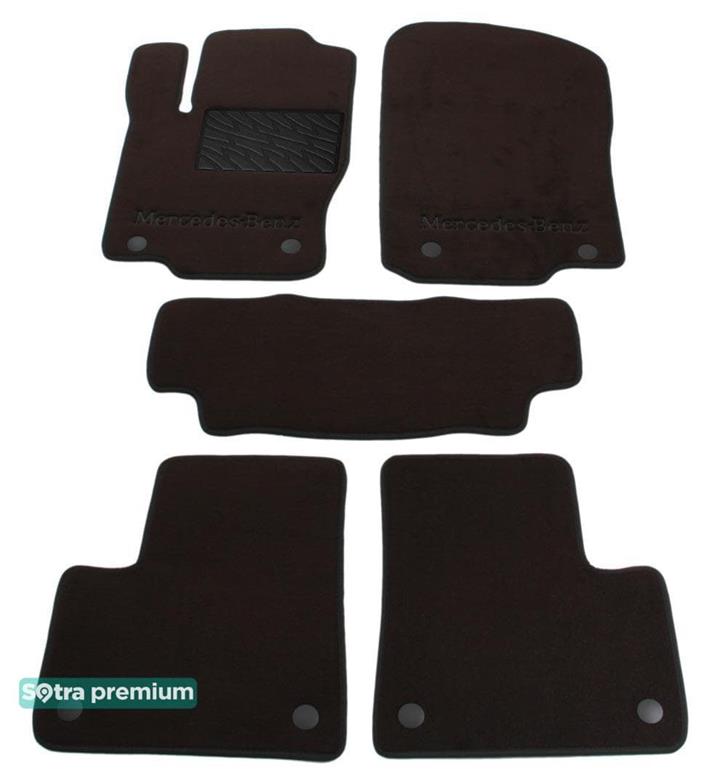 Sotra 07348-CH-CHOCO Interior mats Sotra Double layer brown for Mercedes Gl-class/M-class, set 07348CHCHOCO