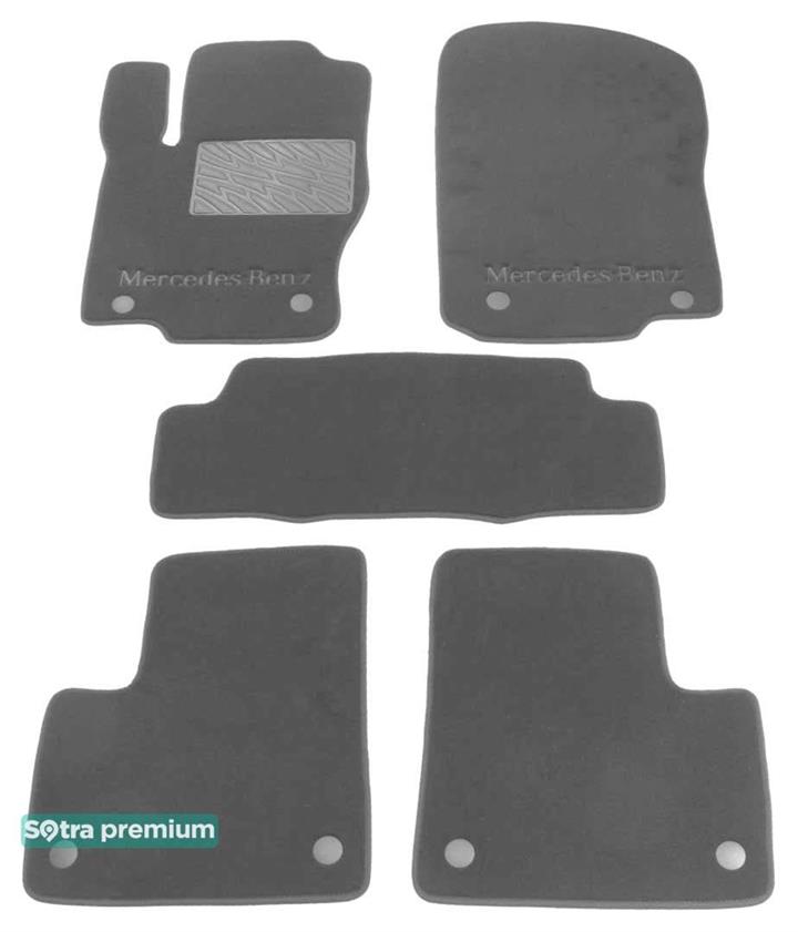 Sotra 07348-CH-GREY Interior mats Sotra Double layer gray for Mercedes Gl-class/M-class, set 07348CHGREY
