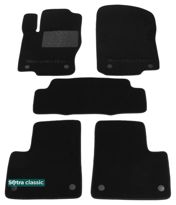 Sotra 07348-GD-BLACK Interior mats Sotra Two-layer black for Mercedes Gl-class/M-class, set 07348GDBLACK