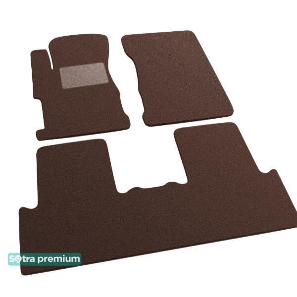 Sotra 07352-CH-CHOCO Interior mats Sotra two-layer brown for Honda Civic (2011-2015), set 07352CHCHOCO