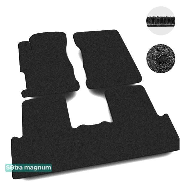 Sotra 07352-MG15-BLACK Interior mats Sotra two-layer black for Honda Civic (2011-2015), set 07352MG15BLACK