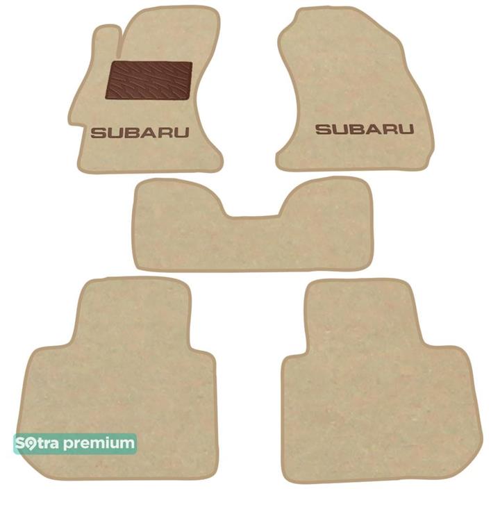 Sotra 07357-CH-BEIGE Interior mats Sotra two-layer beige for Subaru Xv (2011-), set 07357CHBEIGE
