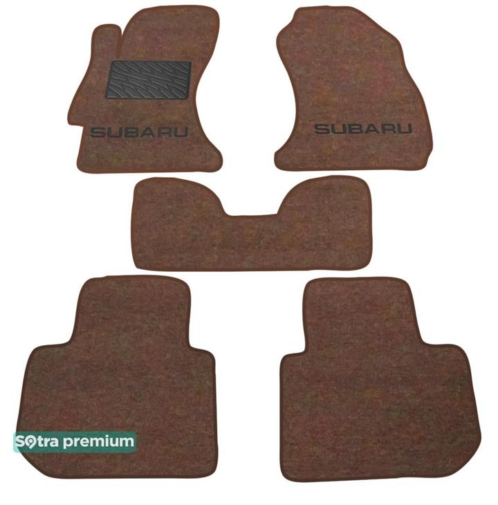 Sotra 07357-CH-CHOCO Interior mats Sotra two-layer brown for Subaru Xv (2011-), set 07357CHCHOCO