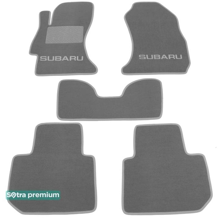 Sotra 07357-CH-GREY Interior mats Sotra two-layer gray for Subaru Xv (2011-), set 07357CHGREY