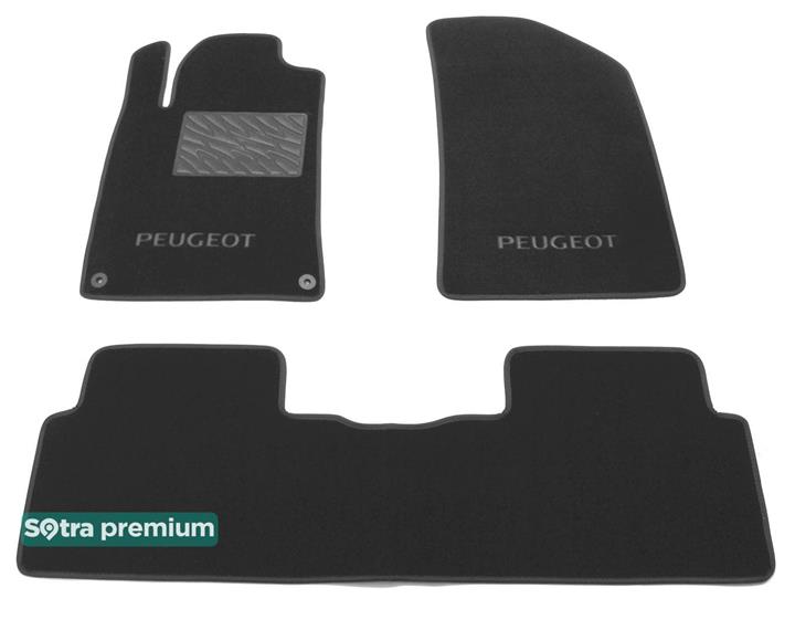 Sotra 07362-CH-GREY Interior mats Sotra two-layer gray for Peugeot 508 (2011-), set 07362CHGREY