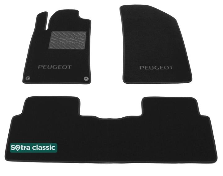 Sotra 07362-GD-GREY Interior mats Sotra two-layer gray for Peugeot 508 (2011-), set 07362GDGREY
