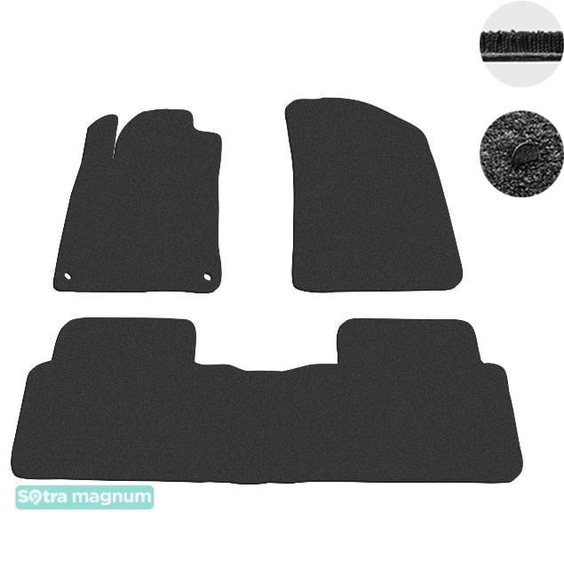 Sotra 07362-MG15-BLACK Interior mats Sotra two-layer black for Peugeot 508 (2011-), set 07362MG15BLACK