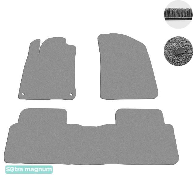 Sotra 07362-MG20-GREY Interior mats Sotra two-layer gray for Peugeot 508 (2011-), set 07362MG20GREY