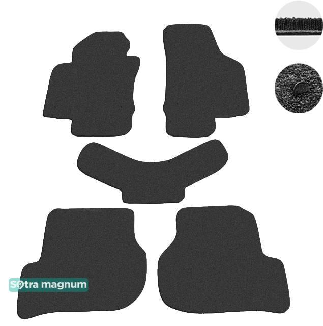 Sotra 07364-MG15-BLACK Interior mats Sotra Two-layer black for Volkswagen Golf/Scirocco, set 07364MG15BLACK