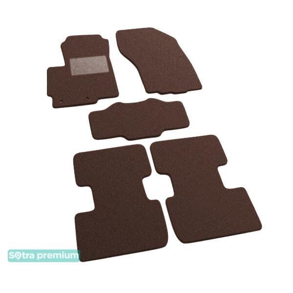 Sotra 07366-CH-CHOCO Interior mats Sotra two-layer brown for Peugeot 4008 (2012-), set 07366CHCHOCO