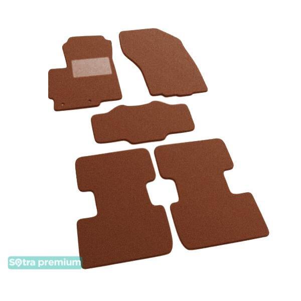 Sotra 07366-CH-TERRA Interior mats Sotra two-layer terracotta for Peugeot 4008 (2012-), set 07366CHTERRA