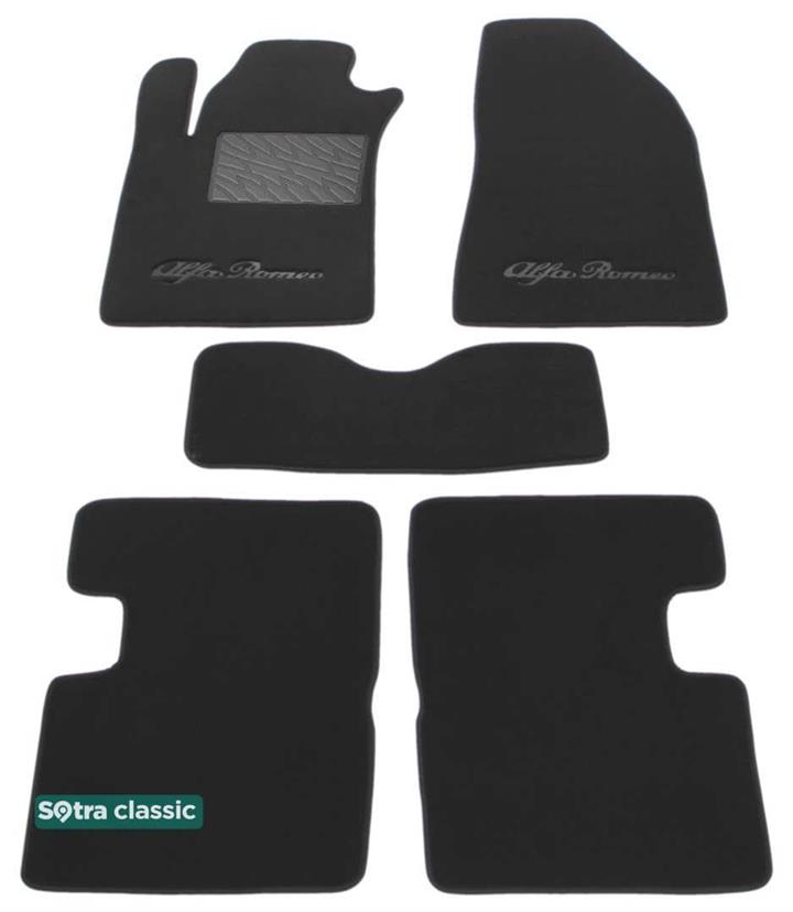 Sotra 07372-GD-GREY Interior mats Sotra two-layer gray for Alfa Romeo Giulietta (2010-), set 07372GDGREY