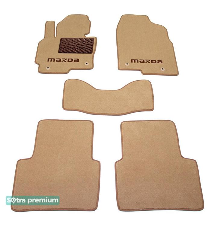 Sotra 07375-CH-BEIGE Interior mats Sotra two-layer beige for Mazda Cx-5 (2012-2016), set 07375CHBEIGE
