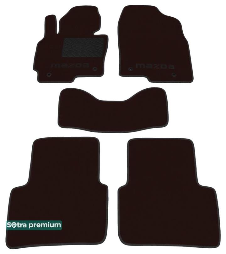 Sotra 07375-CH-CHOCO Interior mats Sotra two-layer brown for Mazda Cx-5 (2012-2016), set 07375CHCHOCO