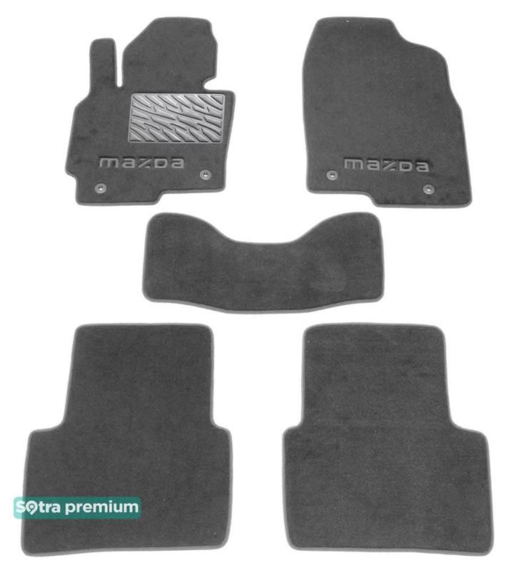 Sotra 07375-CH-GREY Interior mats Sotra two-layer gray for Mazda Cx-5 (2012-2016), set 07375CHGREY