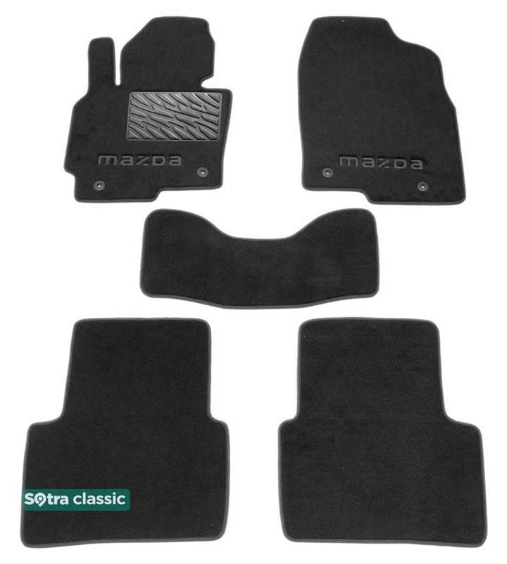 Sotra 07375-GD-GREY Interior mats Sotra two-layer gray for Mazda Cx-5 (2012-2016), set 07375GDGREY