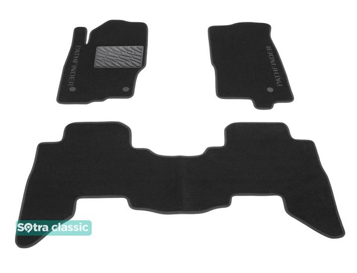 Sotra 07377-GD-GREY Interior mats Sotra two-layer gray for Nissan Pathfinder (2011-2014), set 07377GDGREY