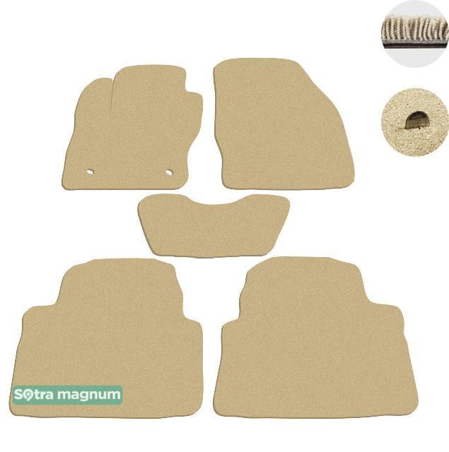 Sotra 07379-MG20-BEIGE Interior mats Sotra two-layer beige for Ford Kuga (2008-2012), set 07379MG20BEIGE