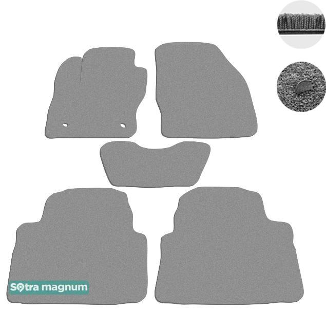 Sotra 07379-MG20-GREY Interior mats Sotra two-layer gray for Ford Kuga (2008-2012), set 07379MG20GREY