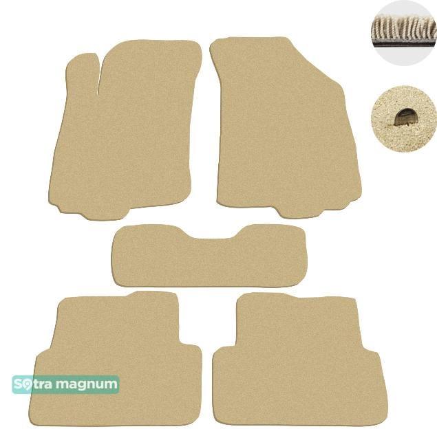 Sotra 07381-MG20-BEIGE Interior mats Sotra two-layer beige for Chevrolet Aveo (2011-), set 07381MG20BEIGE