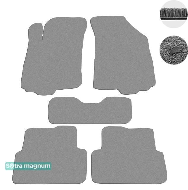 Sotra 07381-MG20-GREY Interior mats Sotra two-layer gray for Chevrolet Aveo (2011-), set 07381MG20GREY