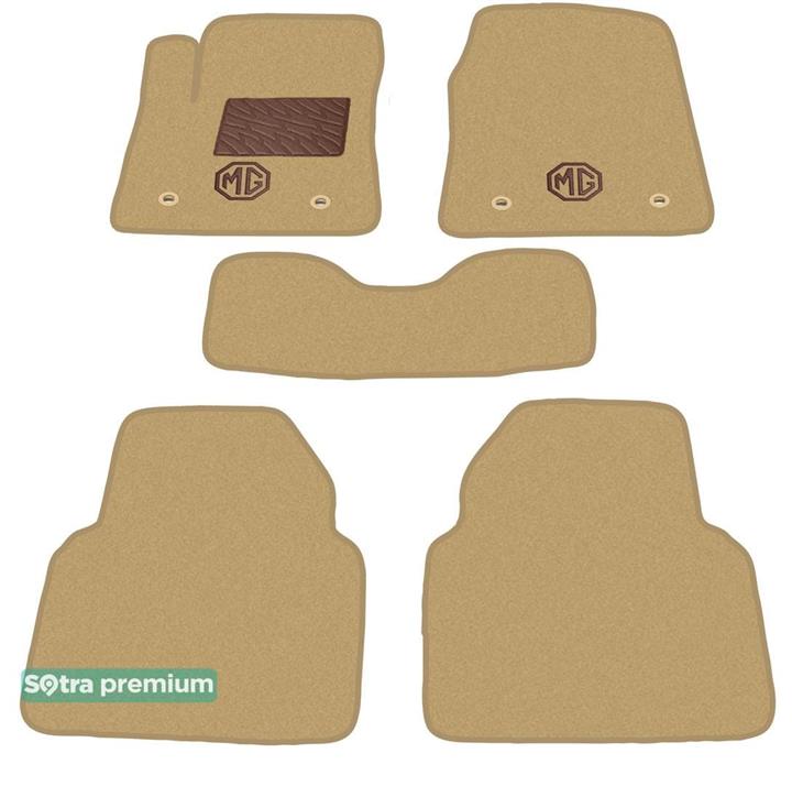 Sotra 07384-CH-BEIGE Interior mats Sotra two-layer beige for MG Rover 6 (2010-), set 07384CHBEIGE