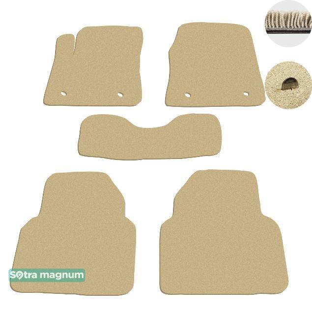 Sotra 07384-MG20-BEIGE Interior mats Sotra two-layer beige for MG Rover 6 (2010-), set 07384MG20BEIGE