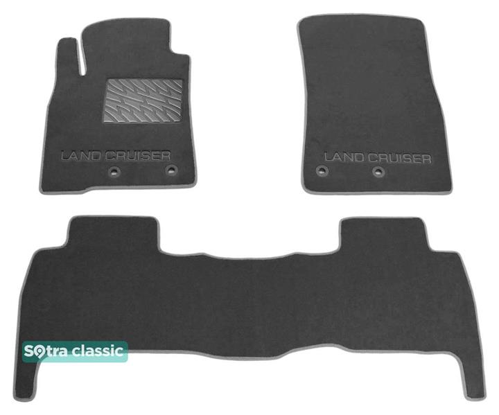 Sotra 07385-GD-GREY Interior mats Sotra two-layer gray for Toyota Land cruiser (2012-2015), set 07385GDGREY