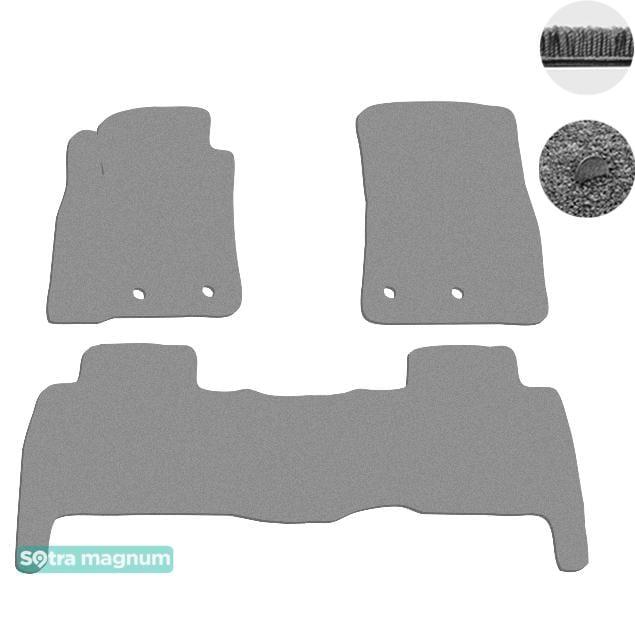 Sotra 07385-MG20-GREY Interior mats Sotra two-layer gray for Toyota Land cruiser (2012-2015), set 07385MG20GREY