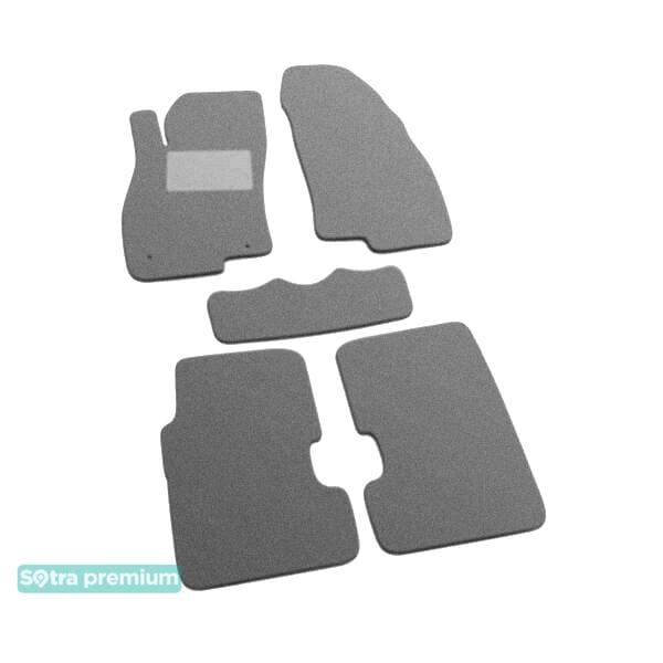Sotra 07387-CH-GREY Interior mats Sotra two-layer gray for Fiat Punto evo (2009-2012), set 07387CHGREY