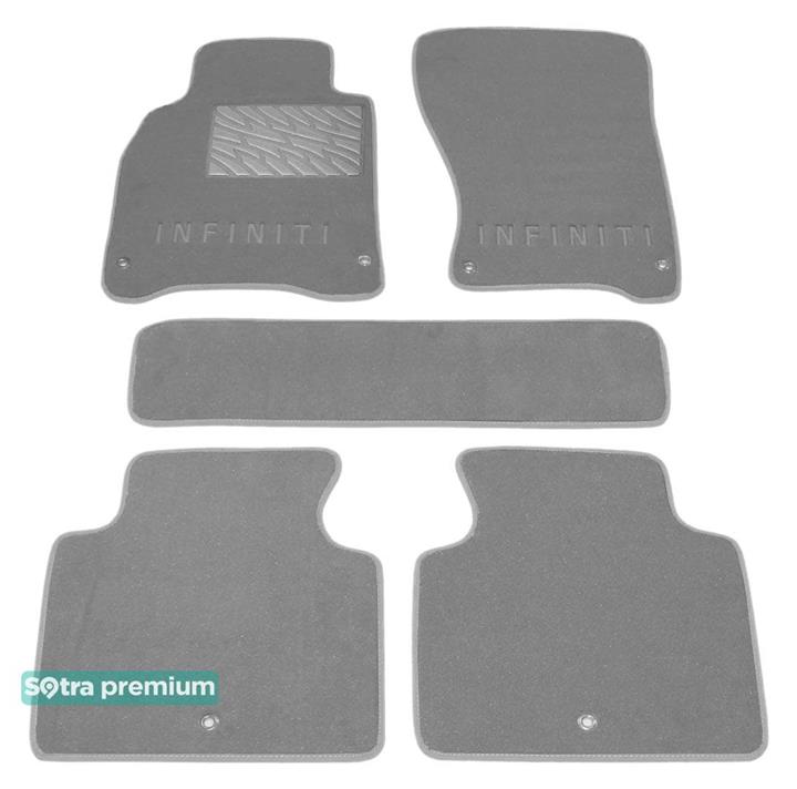 Sotra 07388-CH-GREY Interior mats Sotra two-layer gray for Infiniti M / q70 (2009-), set 07388CHGREY