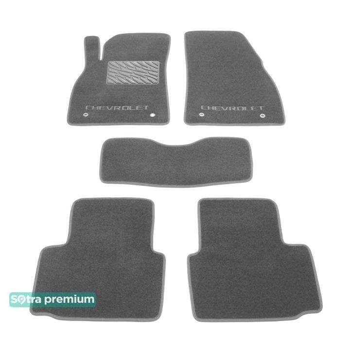 Sotra 07394-CH-GREY Interior mats Sotra two-layer gray for Chevrolet Malibu (2012-2016), set 07394CHGREY