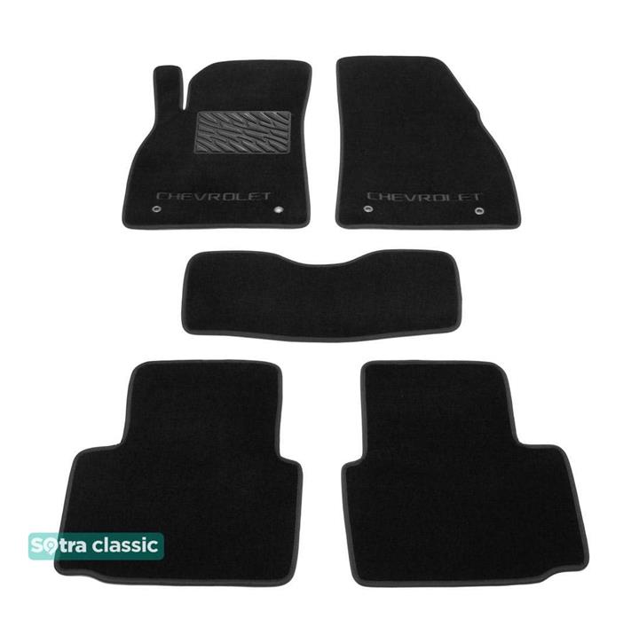 Sotra 07394-GD-BLACK Interior mats Sotra two-layer black for Chevrolet Malibu (2012-2016), set 07394GDBLACK