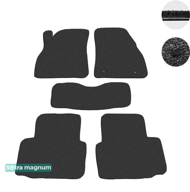 Sotra 07394-MG15-BLACK Interior mats Sotra two-layer black for Chevrolet Malibu (2012-2016), set 07394MG15BLACK