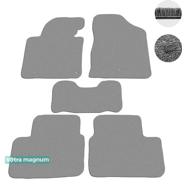 Sotra 07401-MG20-GREY Interior mats Sotra two-layer gray for KIA Cee'd (2012-), set 07401MG20GREY